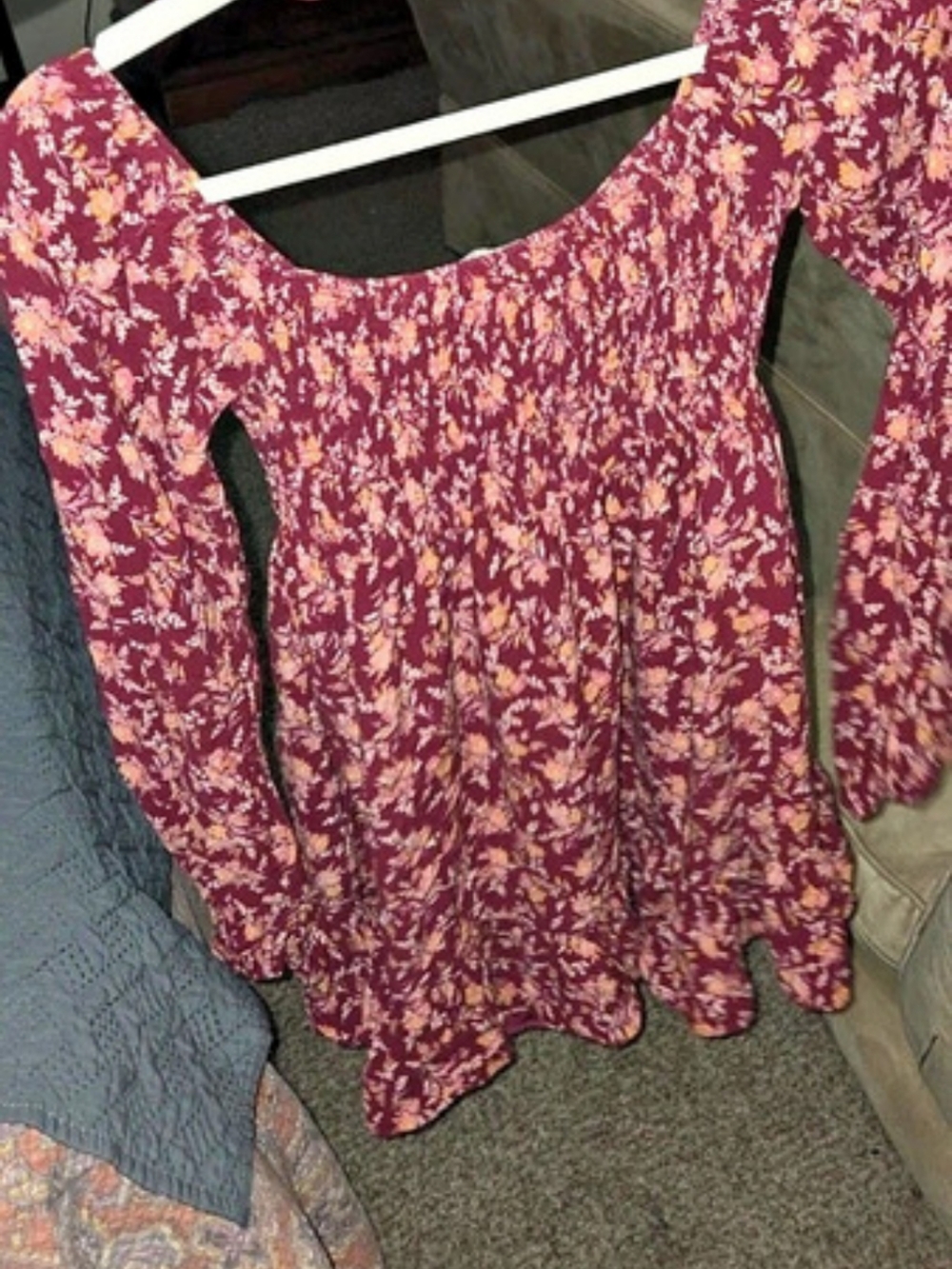 Oak &Trellis Floral Mini Dress Size Medium Like New